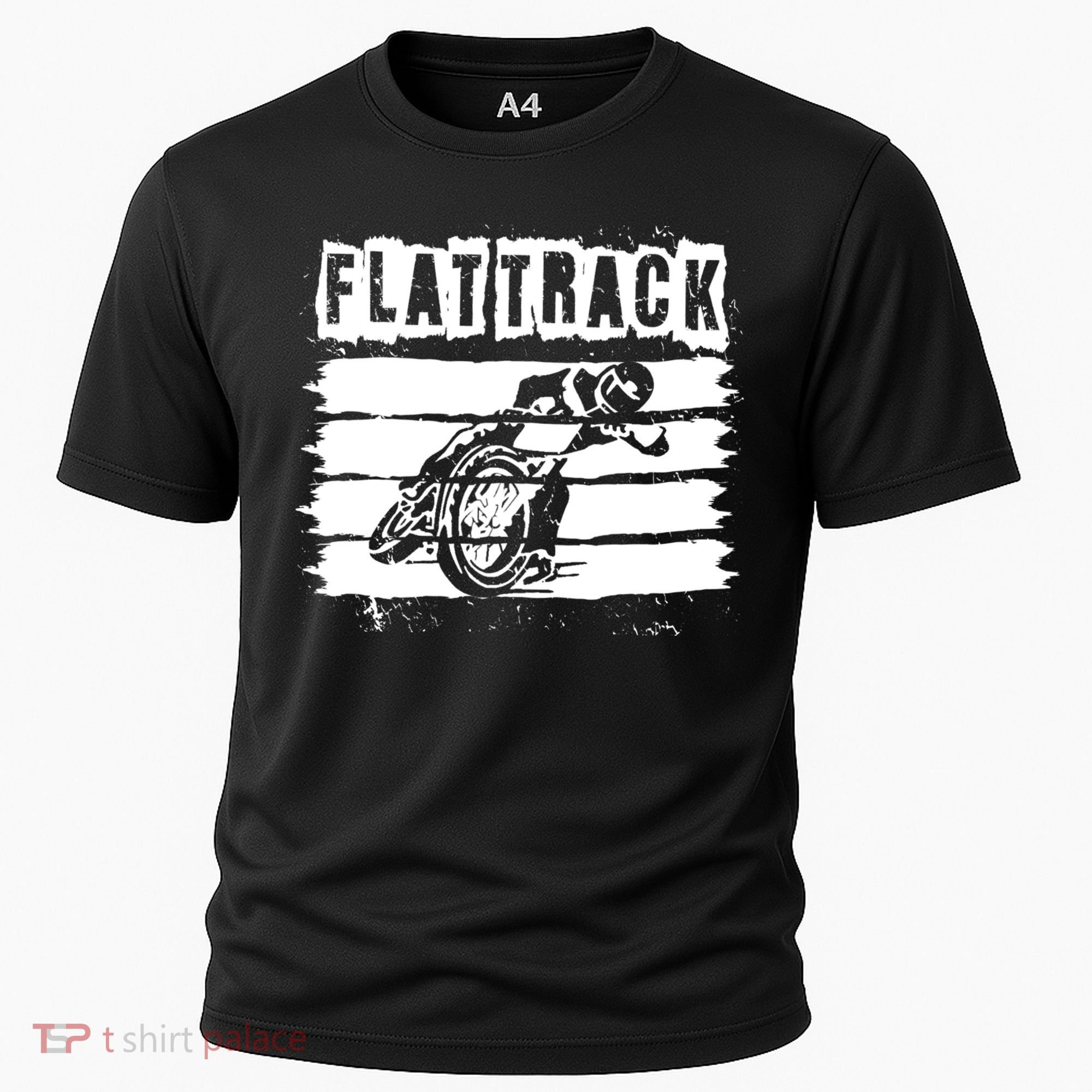 Flat Track Motorcycle Racing Dirt Track Speedway Gift Cooling Performance Crew T-Shirt
