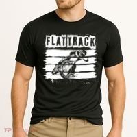 Flat Track Motorcycle Racing Dirt Track Speedway Gift Cooling Performance Crew T-Shirt thumb 2
