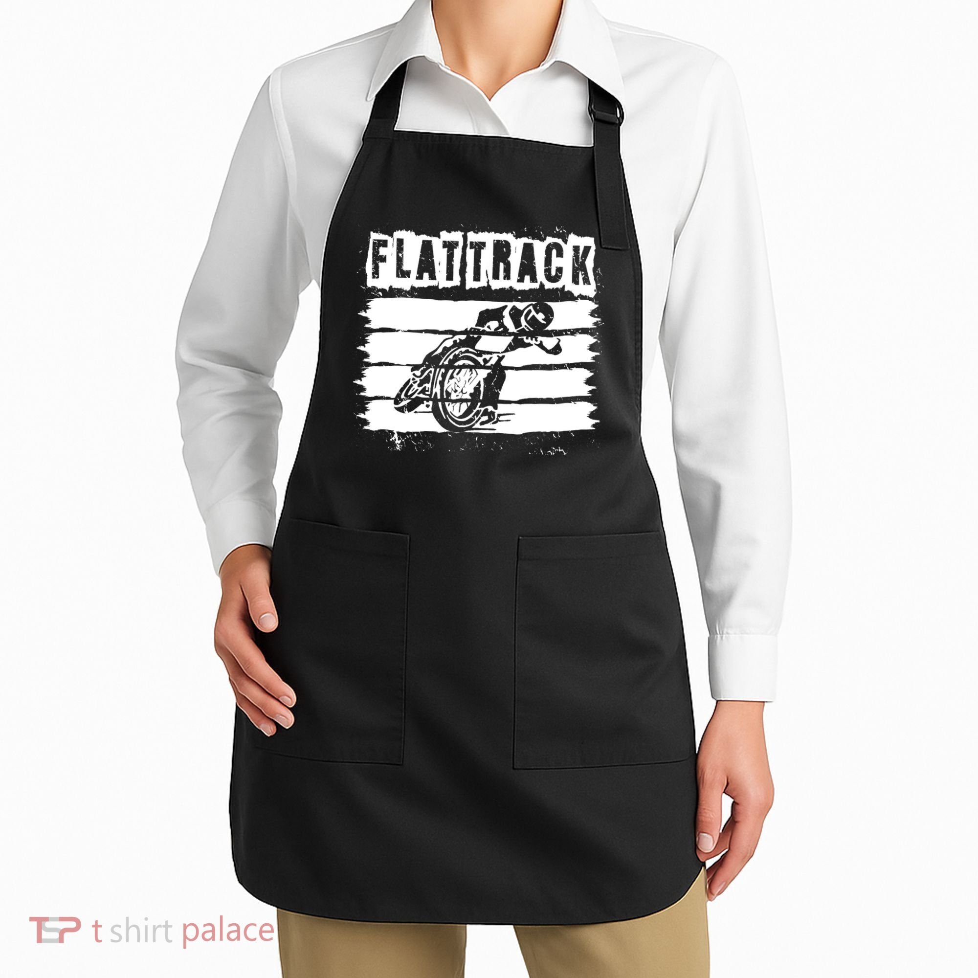 Flat Track Motorcycle Racing Dirt Track Speedway Gift Apron