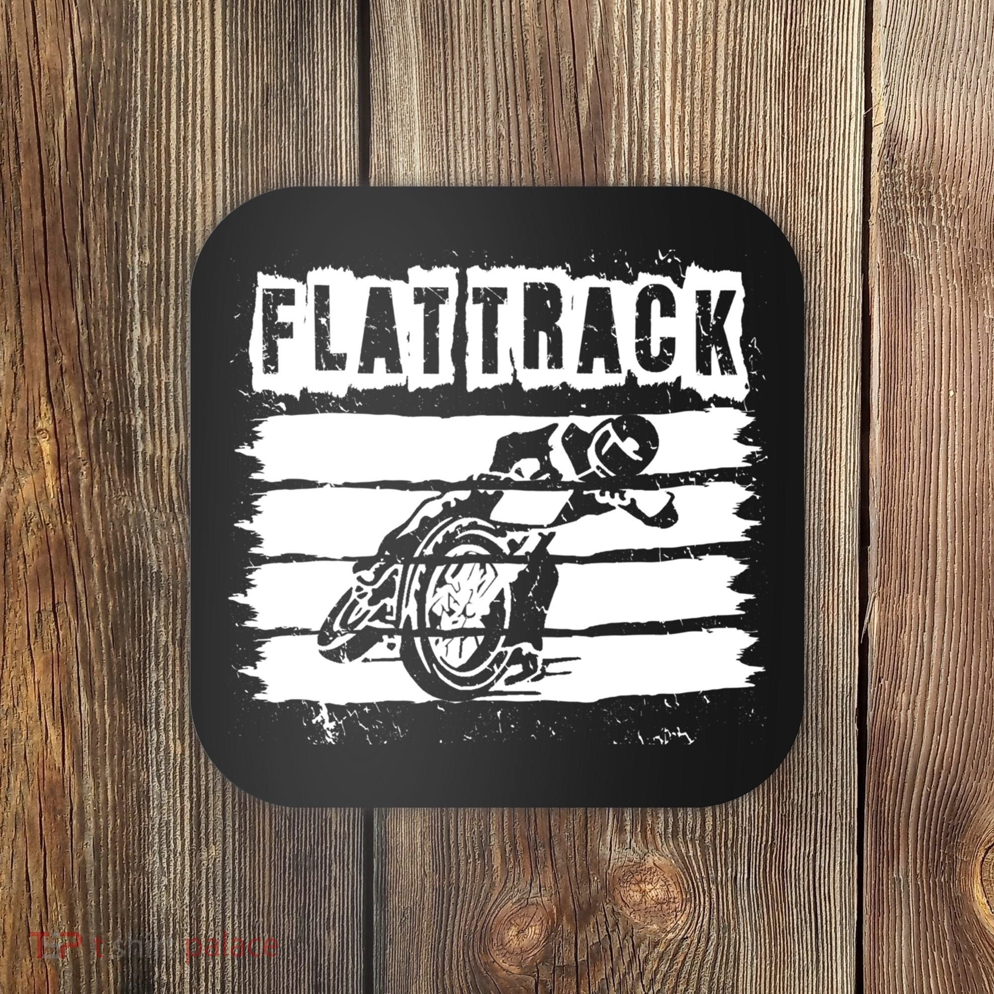 Flat Track Motorcycle Racing Dirt Track Speedway Gift Coaster