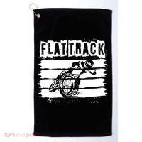 Flat Track Motorcycle Racing Dirt Track Speedway Gift Golf Towel thumb 0
