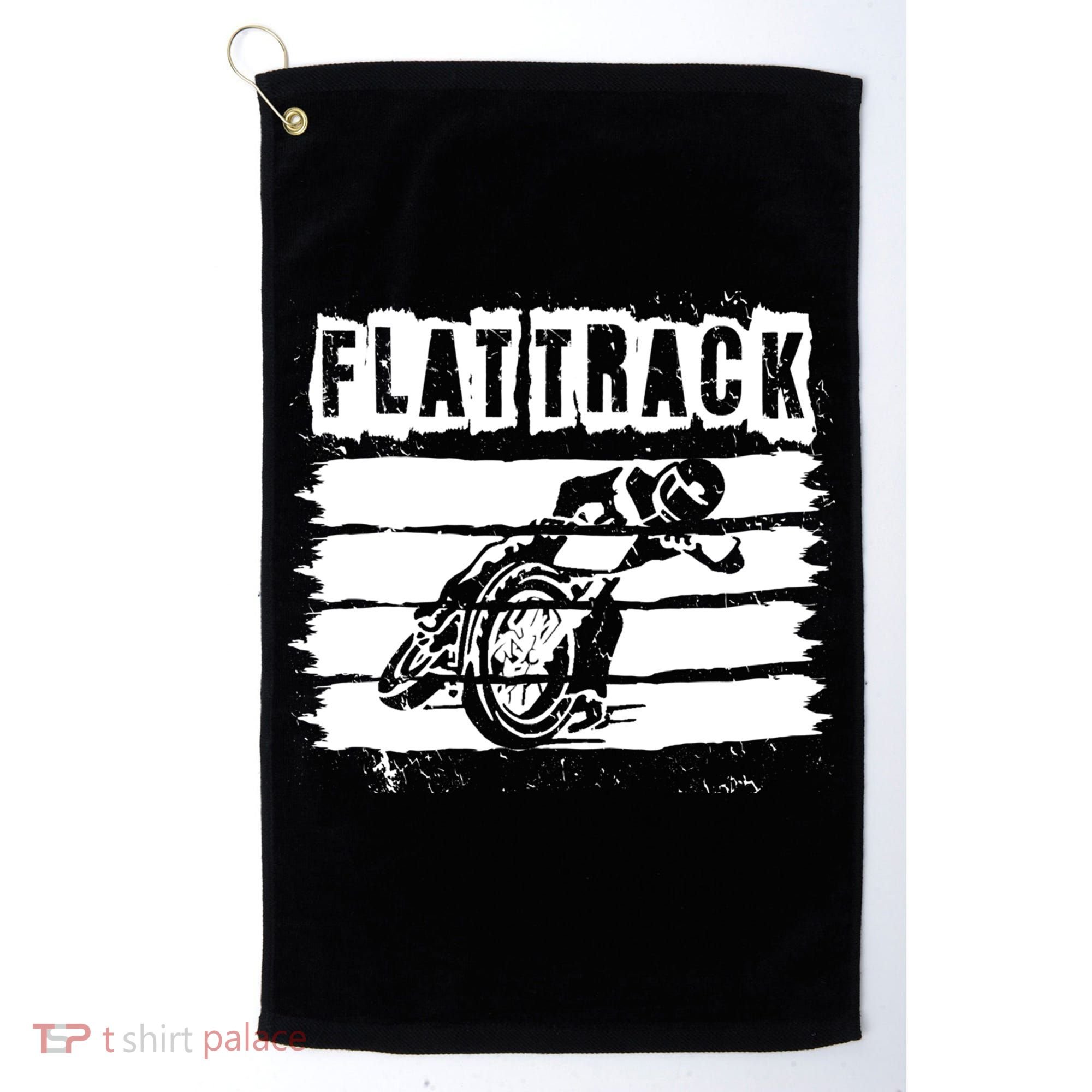 Flat Track Motorcycle Racing Dirt Track Speedway Gift Golf Towel