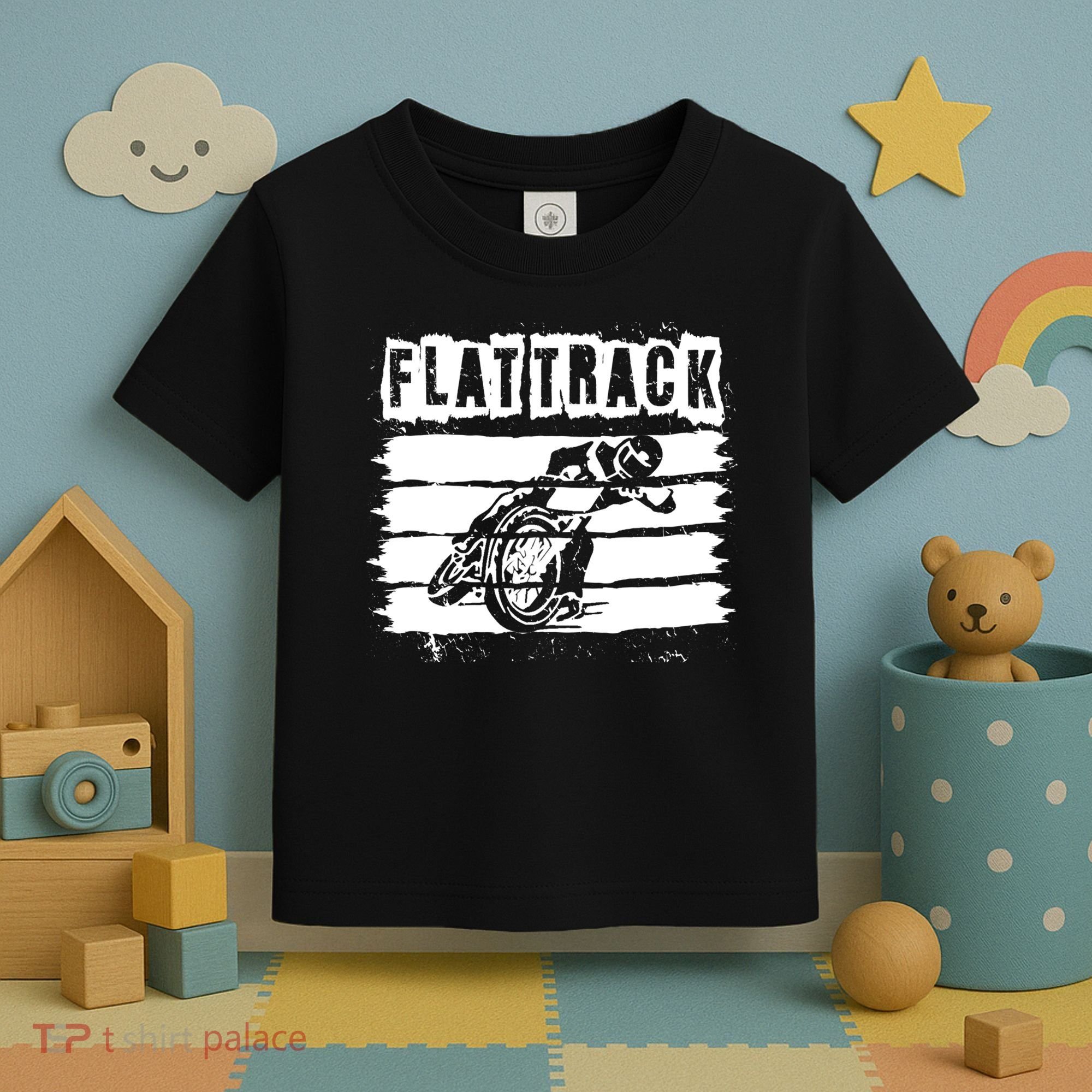 Flat Track Motorcycle Racing Dirt Track Speedway Gift Toddler T-Shirt