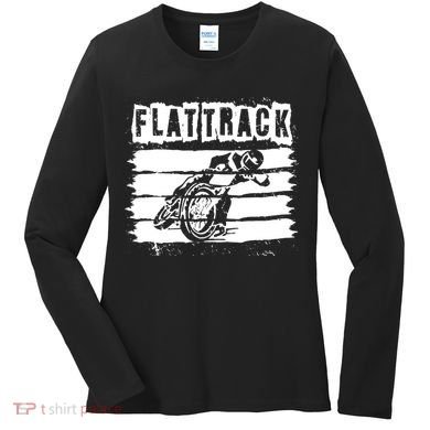 Flat Track Motorcycle Racing Dirt Track Speedway Gift Women's Long Sleeve Shirt