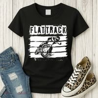 Flat Track Motorcycle Racing Dirt Track Speedway Gift Women's T-Shirt thumb 3