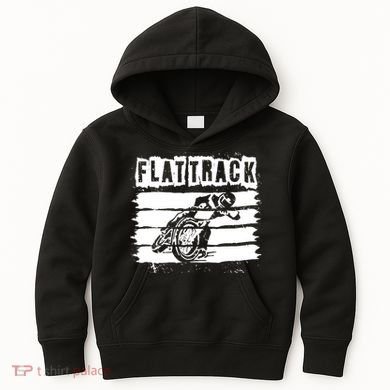 Flat Track Motorcycle Racing Dirt Track Speedway Gift Kids Hoodie