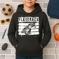 Flat Track Motorcycle Racing Dirt Track Speedway Gift Kids Hoodie thumb 2