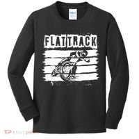 Flat Track Motorcycle Racing Dirt Track Speedway Gift Kids Long Sleeve Shirt thumb 0