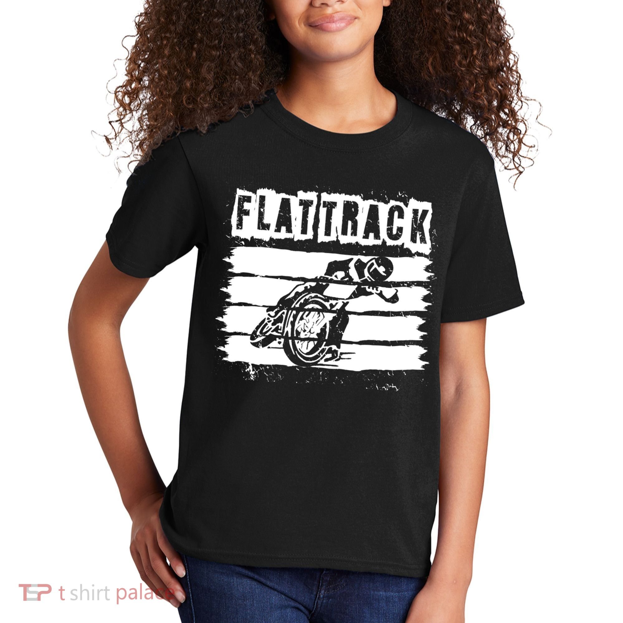 Flat Track Motorcycle Racing Dirt Track Speedway Gift Kids T-Shirt