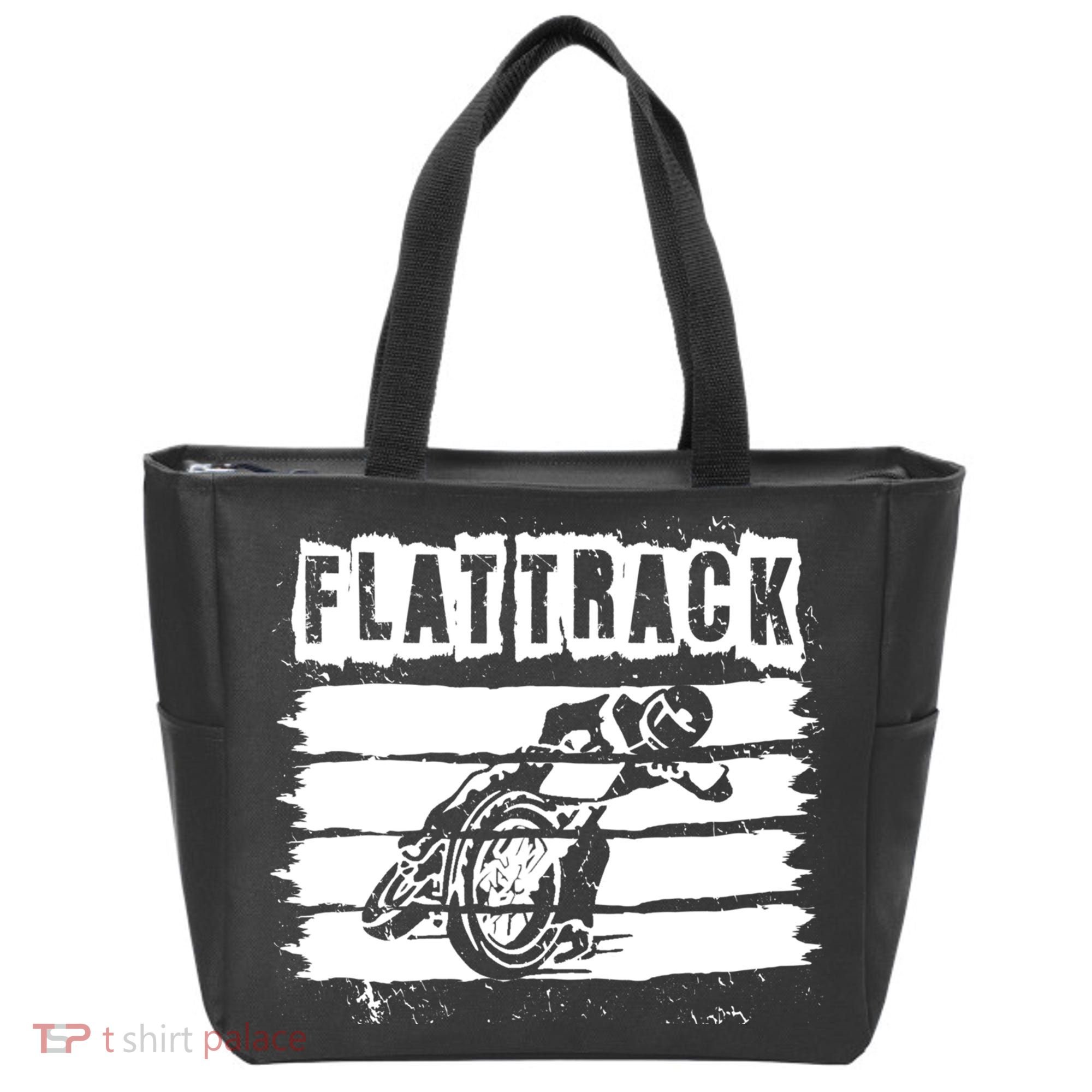 Flat Track Motorcycle Racing Dirt Track Speedway Gift Tote Bag
