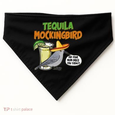 Funny Tequila Mockingbird USA-Made Doggie Bandana