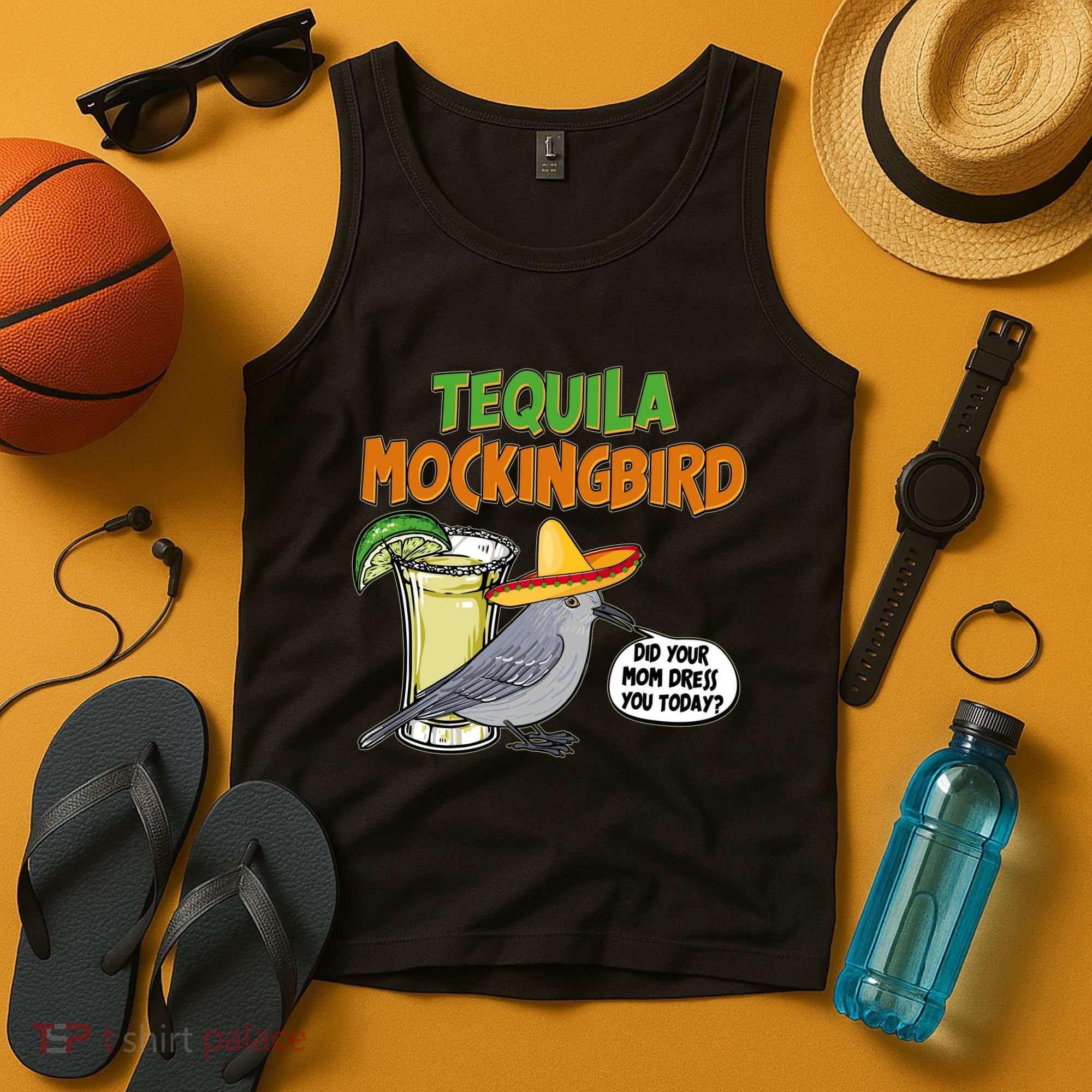 Funny Tequila Mockingbird Tank Top