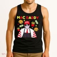 Funny Trump Mac Daddy Maga Trump Fries Tank Top thumb 3