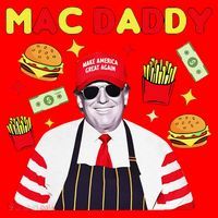 Funny Trump Mac Daddy Maga Trump Fries Santa Hat thumb 1