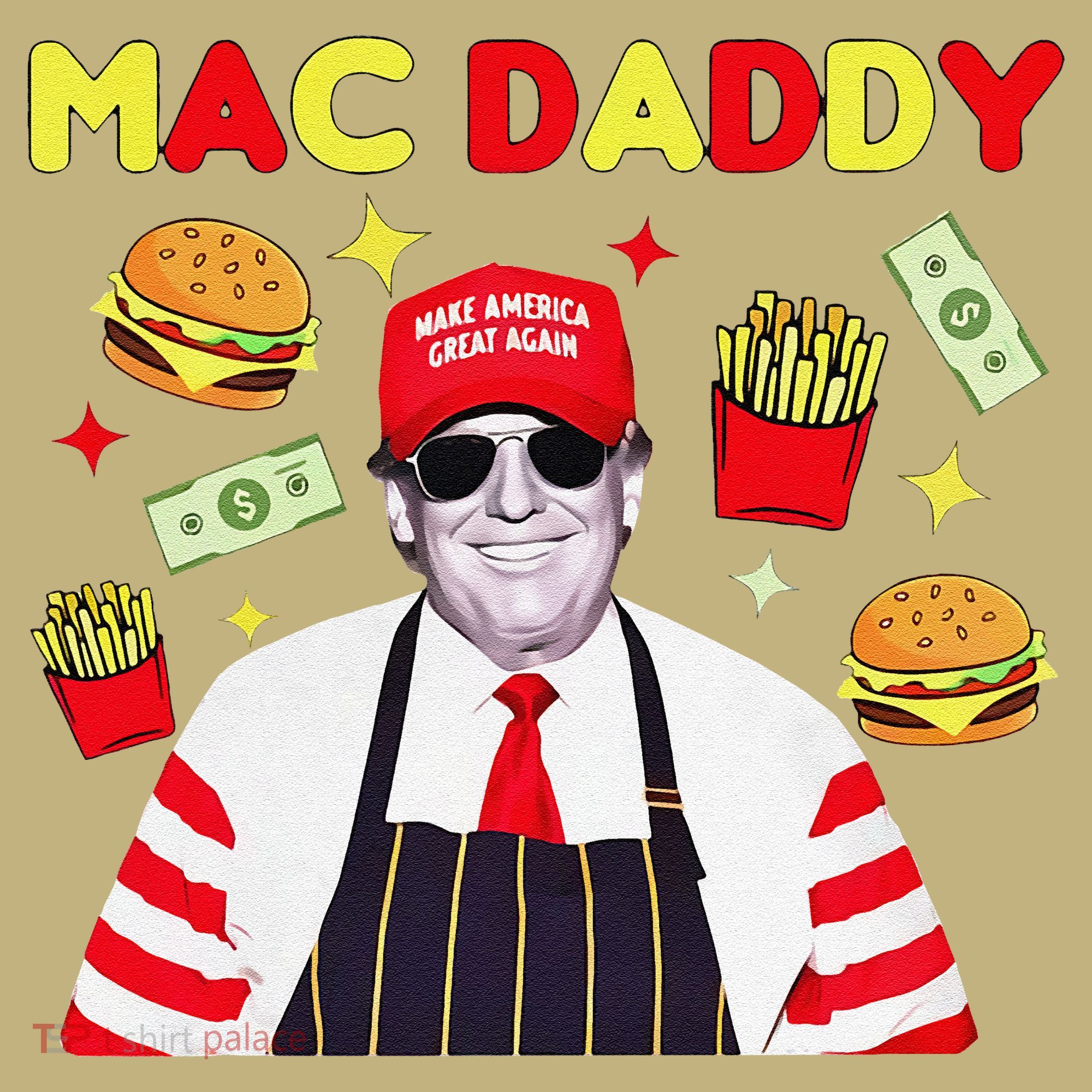 Funny Trump Mac Daddy Maga Trump Fries Hoodie