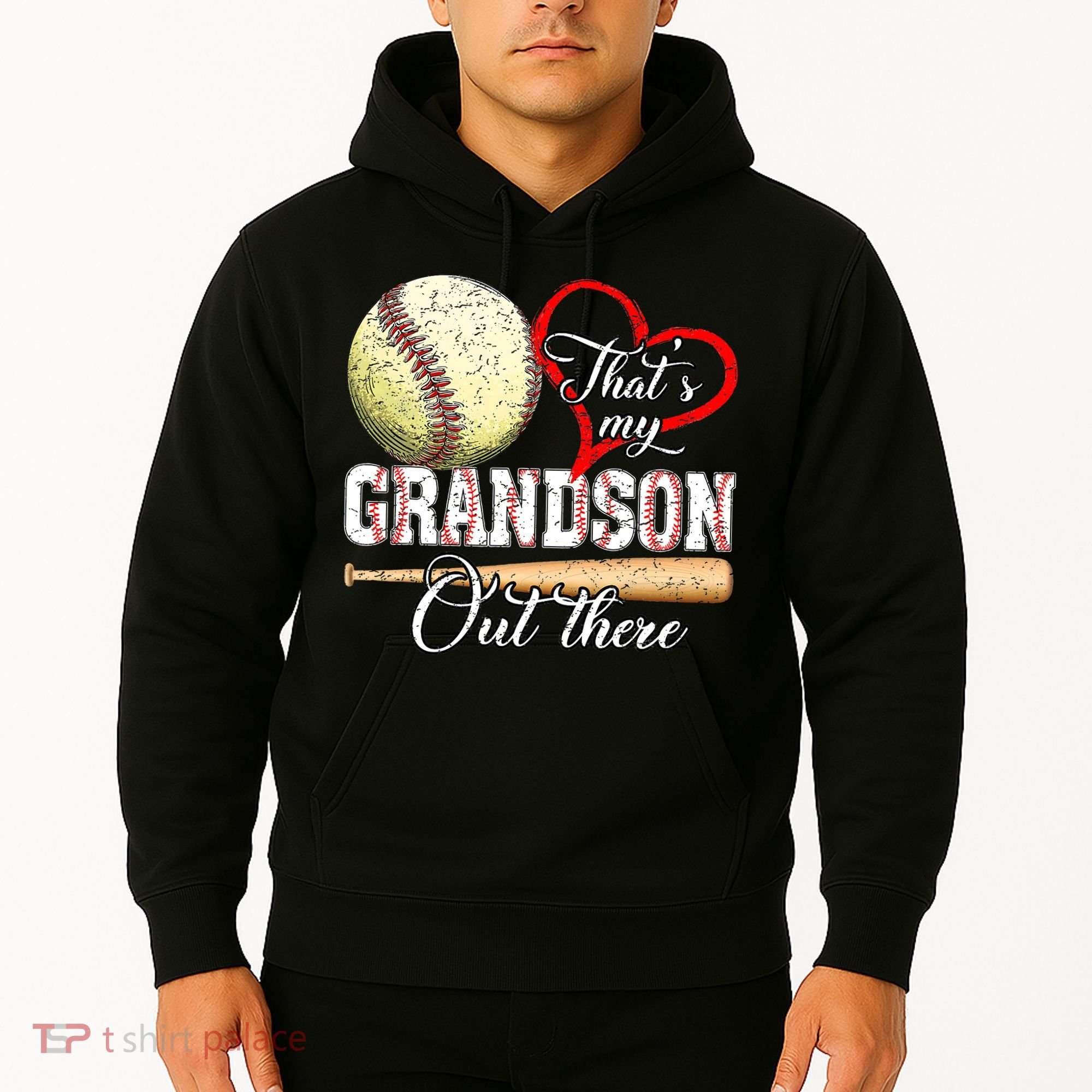 funny That's My Grandson Out There Baseball for Mother's Day Hoodie