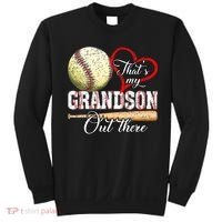 funny That's My Grandson Out There Baseball for Mother's Day Sweatshirt thumb 0