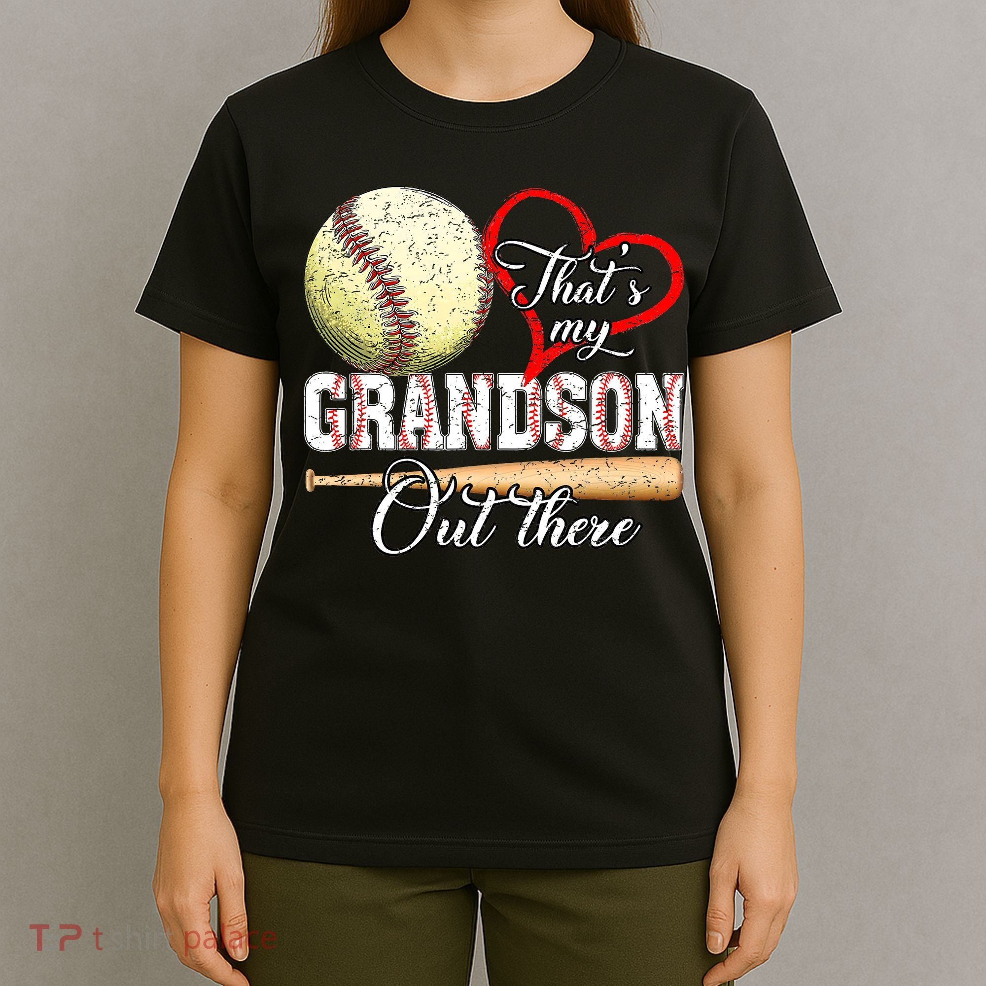 funny That's My Grandson Out There Baseball for Mother's Day T-Shirt