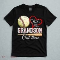funny That's My Grandson Out There Baseball for Mother's Day T-Shirt thumb 5
