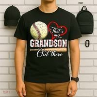 funny That's My Grandson Out There Baseball for Mother's Day T-Shirt thumb 6
