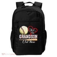 funny That's My Grandson Out There Baseball for Mother's Day Backpack thumb 0