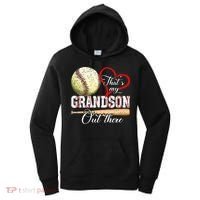 funny That's My Grandson Out There Baseball for Mother's Day Women's Hoodie thumb 0