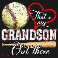 funny That's My Grandson Out There Baseball for Mother's Day Women's Hoodie thumb 2