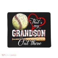 funny That's My Grandson Out There Baseball for Mother's Day Mousepad thumb 0