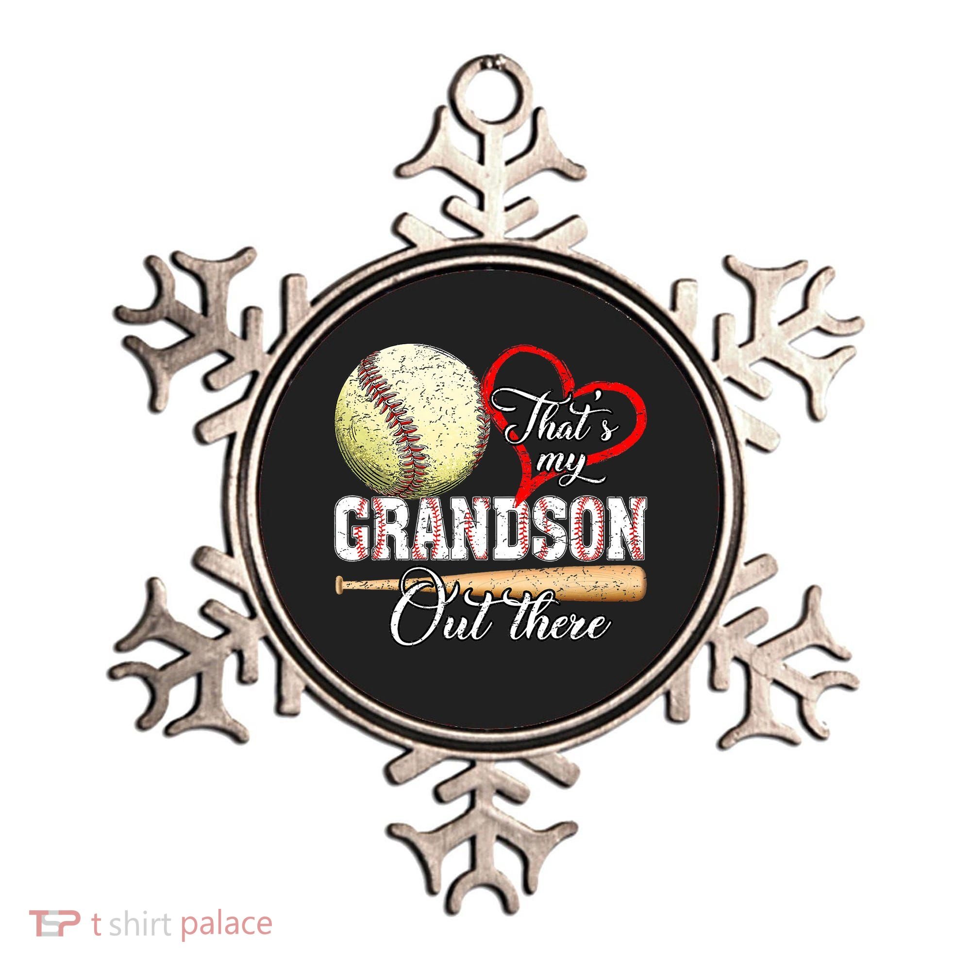 funny That's My Grandson Out There Baseball for Mother's Day Ornament