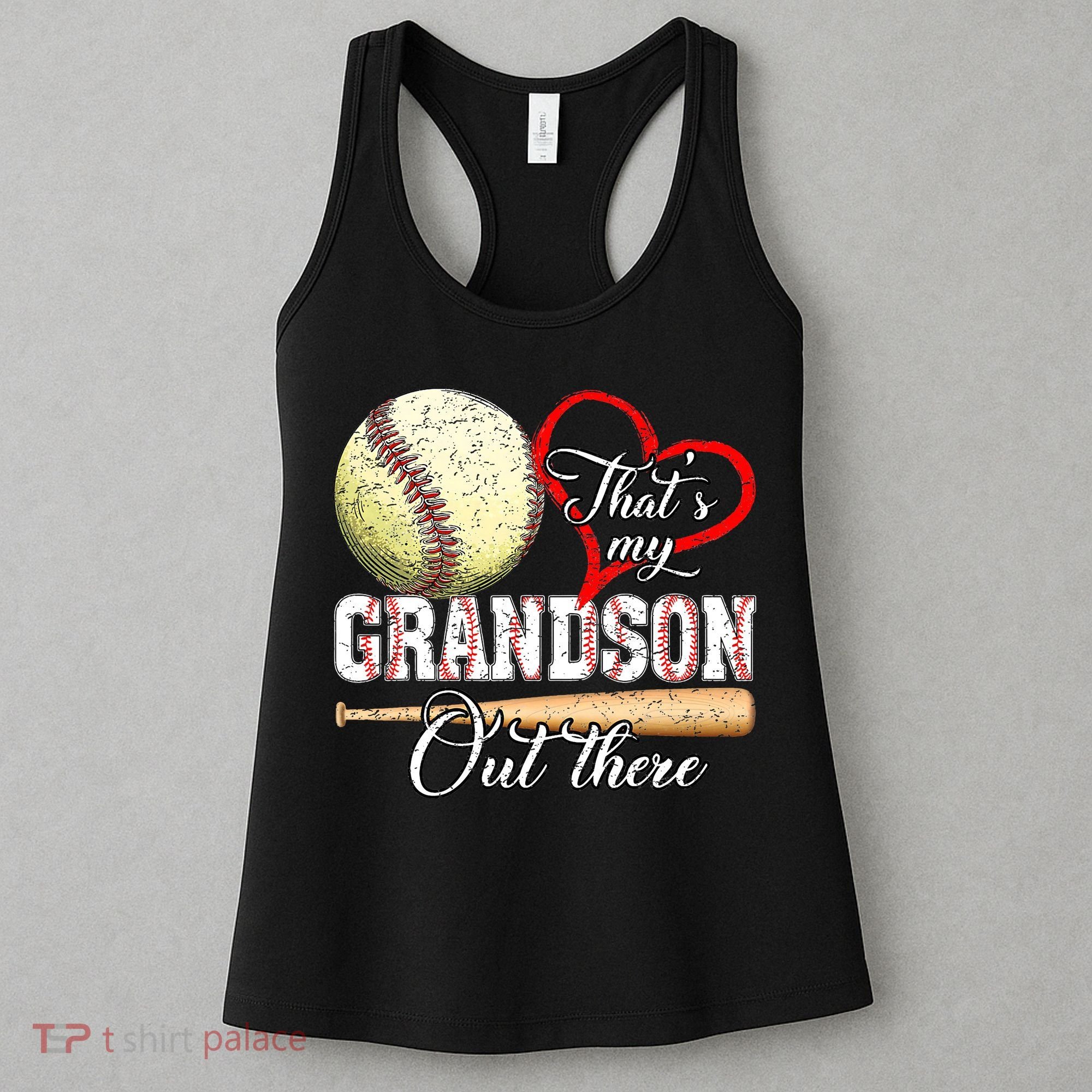funny That's My Grandson Out There Baseball for Mother's Day Women's Tank Top