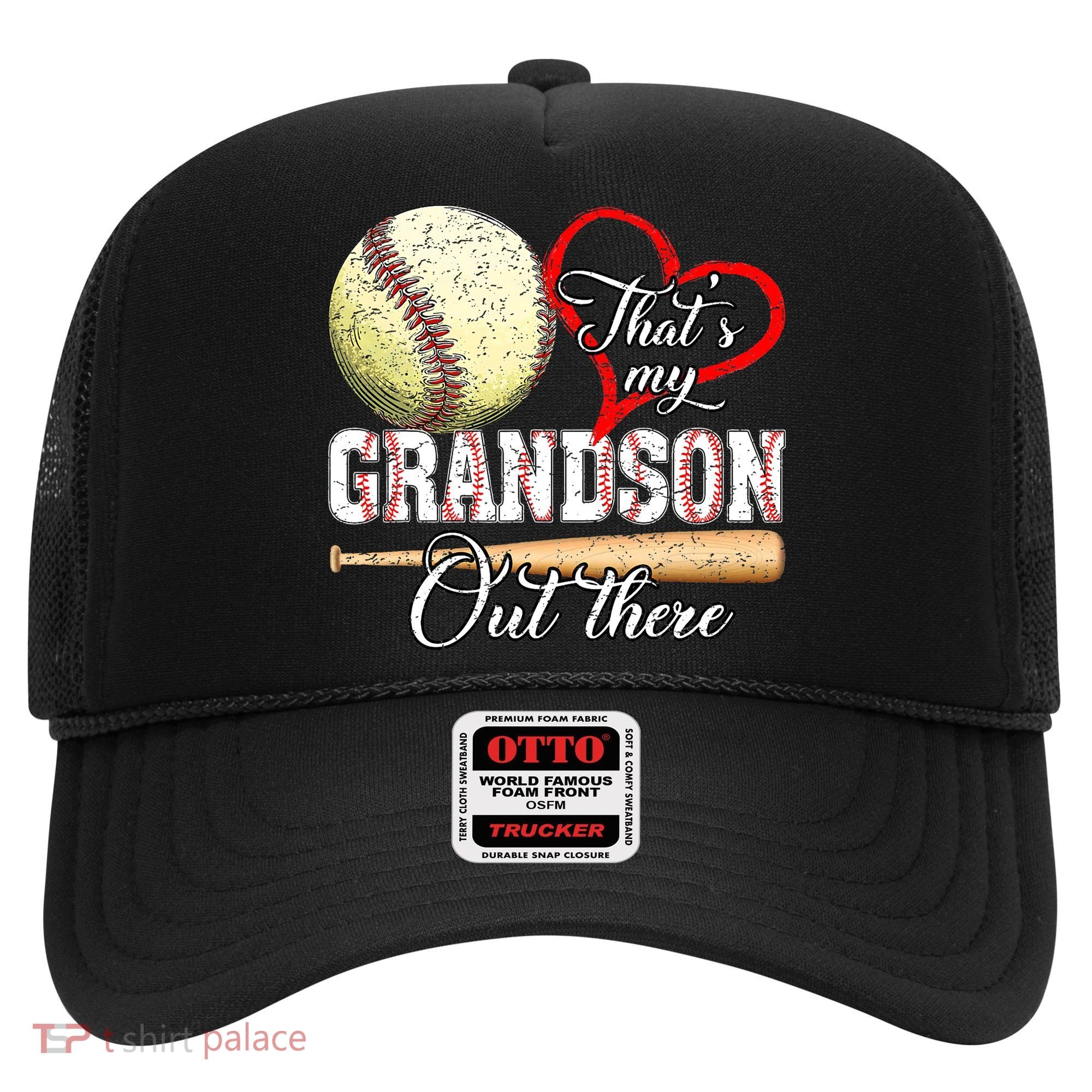funny That's My Grandson Out There Baseball for Mother's Day Hat
