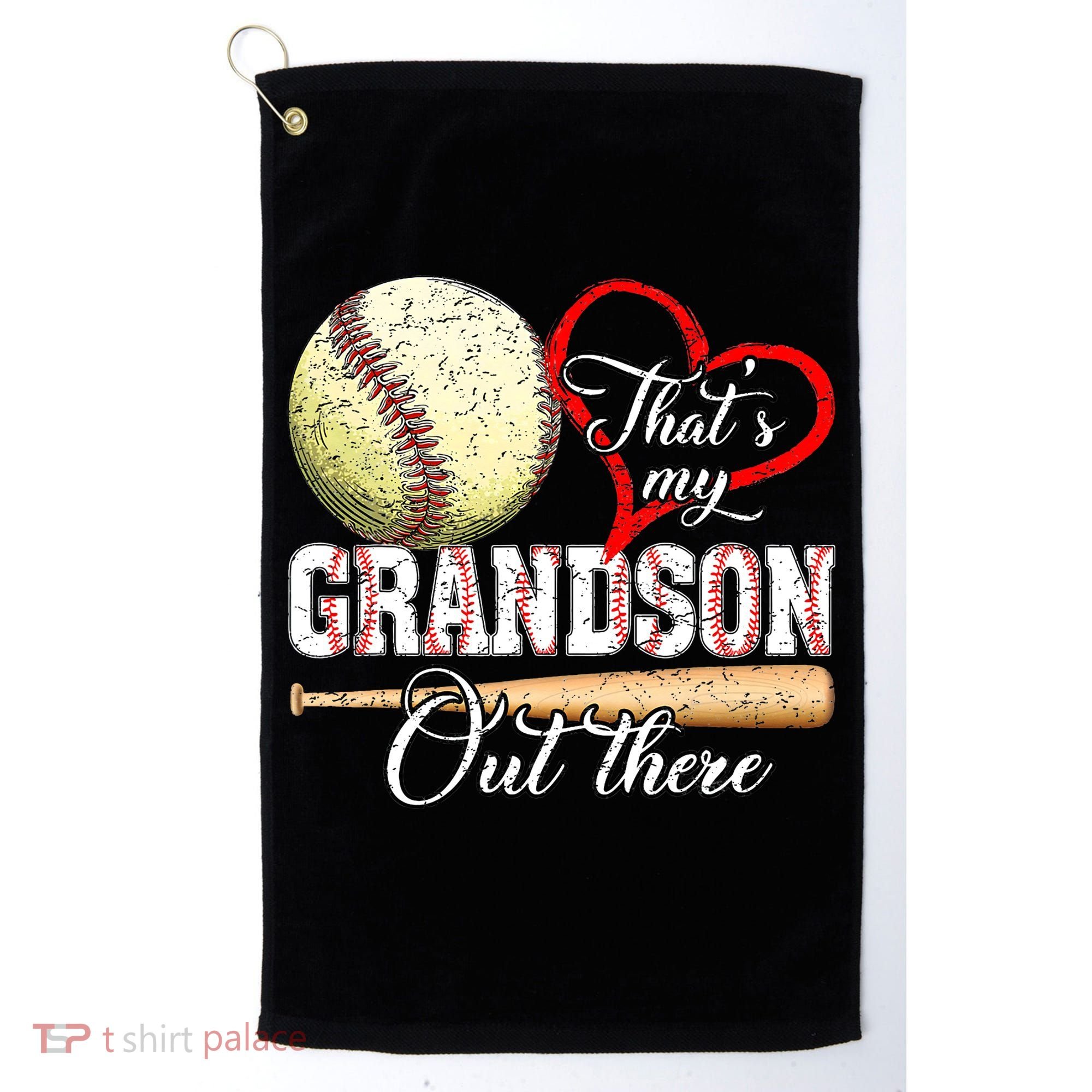 funny That's My Grandson Out There Baseball for Mother's Day Golf Towel