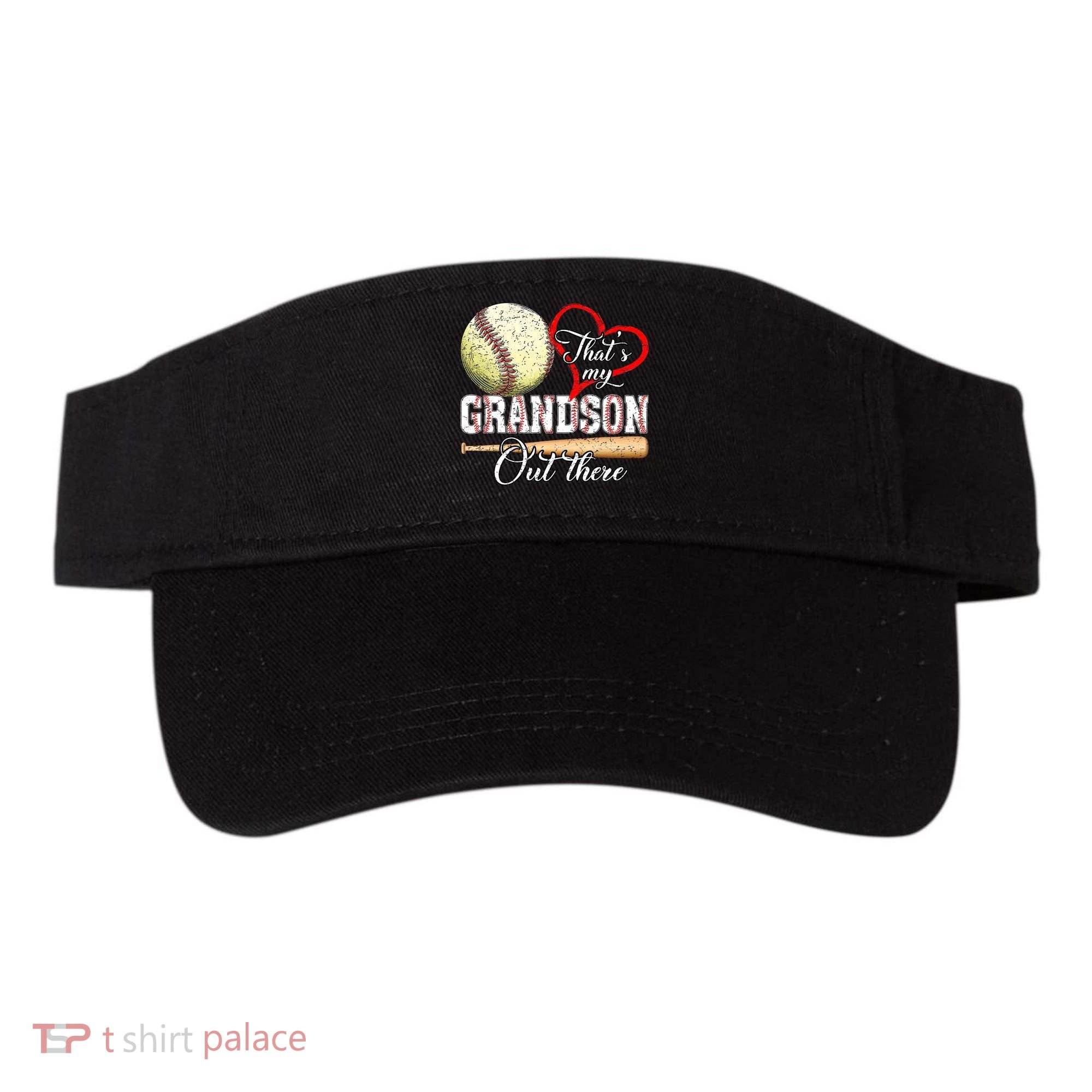 funny That's My Grandson Out There Baseball for Mother's Day Visor