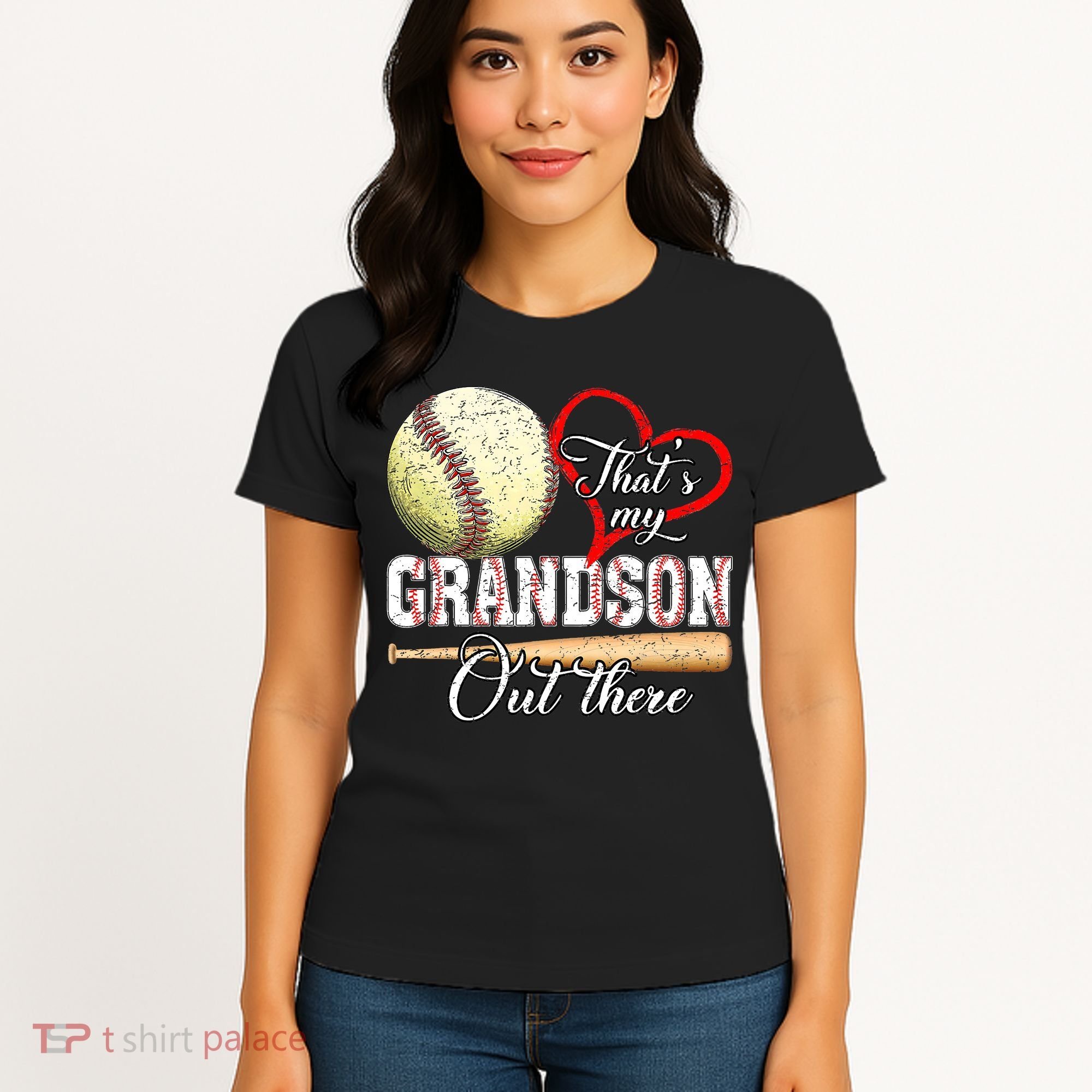 funny That's My Grandson Out There Baseball for Mother's Day Women's T-Shirt