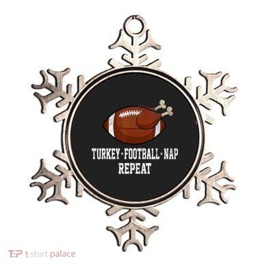 Football Turkey Nap Thanksgiving Ornament