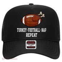 Football Turkey Nap Thanksgiving Hat thumb 0