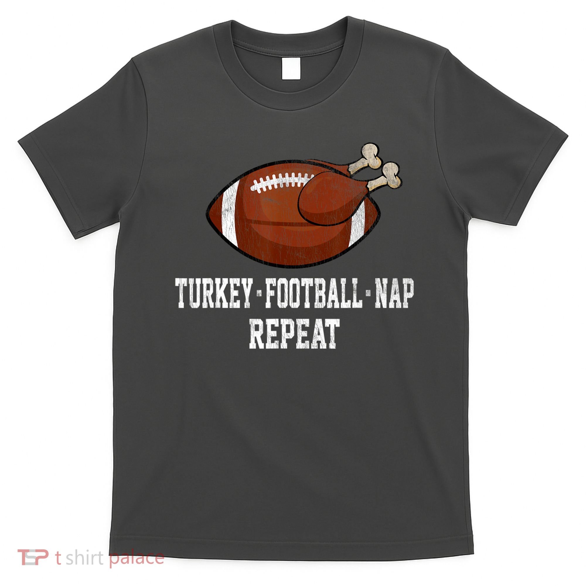 Football Turkey Nap Thanksgiving T-Shirt