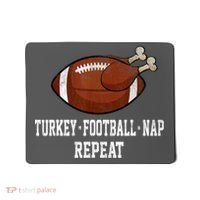Football Turkey Nap Thanksgiving Mousepad thumb 0