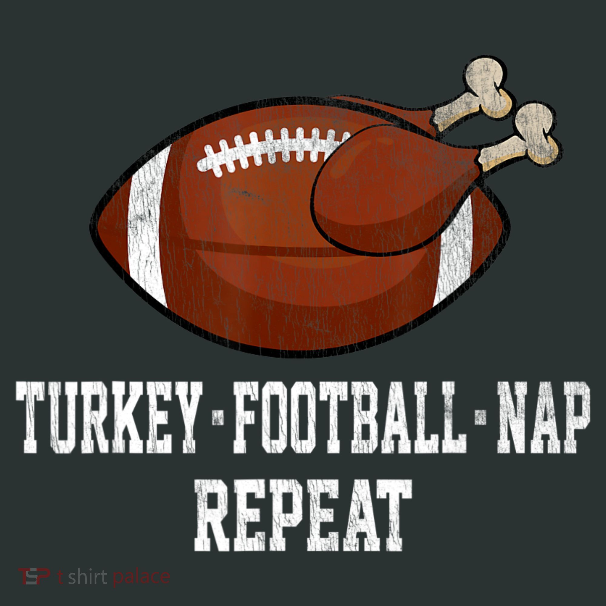Football Turkey Nap Thanksgiving Mousepad