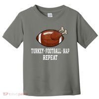 Football Turkey Nap Thanksgiving Toddler T-Shirt thumb 0
