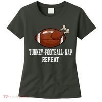 Football Turkey Nap Thanksgiving Women's T-Shirt thumb 0