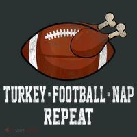 Football Turkey Nap Thanksgiving Kids Sweatshirt thumb 2