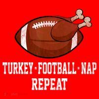Football Turkey Nap Thanksgiving Santa Hat thumb 1