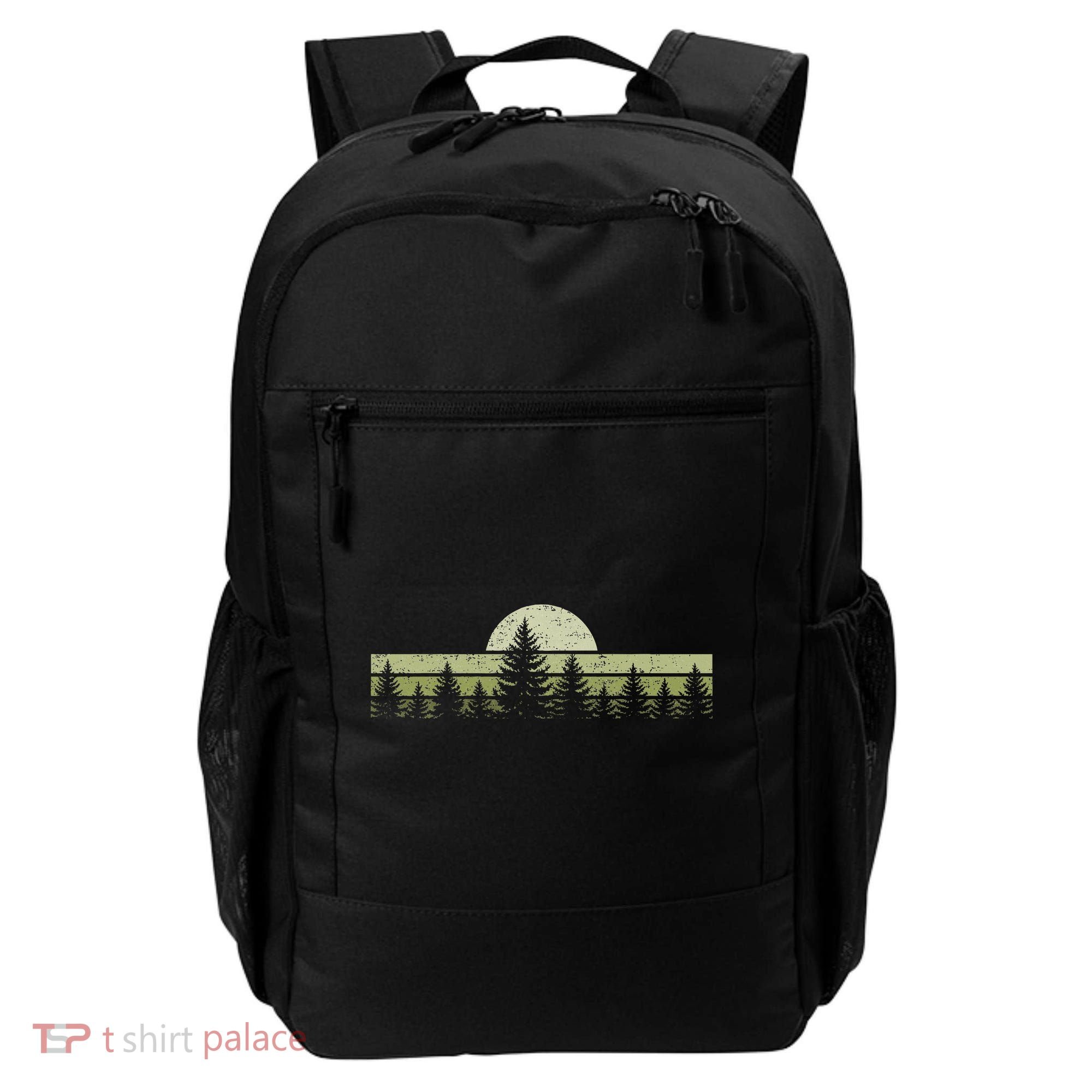 Forest Trees Nature Outdoors Backpack