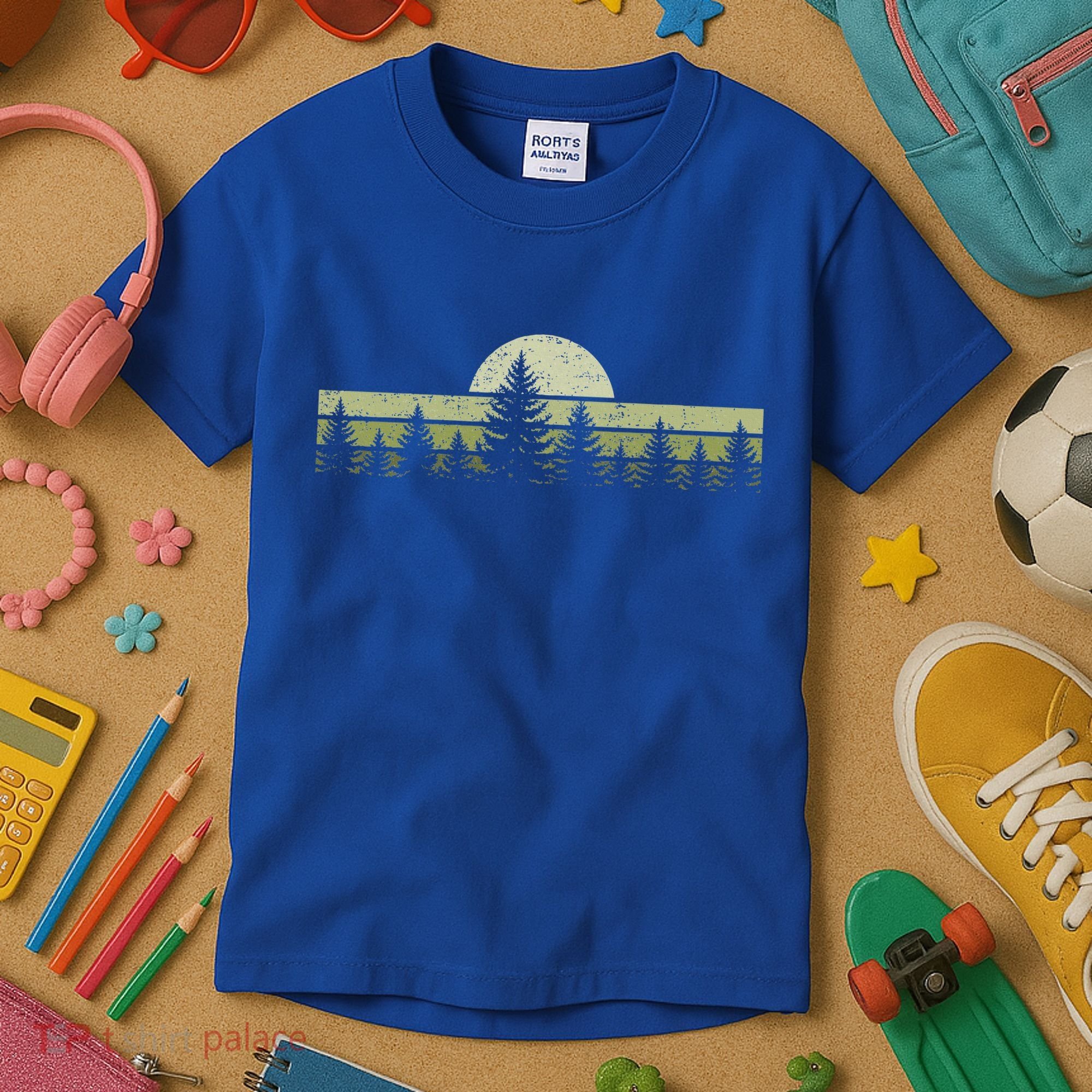 Forest Trees Nature Outdoors Kids T-Shirt
