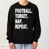 Football Turkey Nap Repeat Women's Sweatshirt thumb 0
