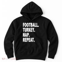 Football Turkey Nap Repeat Hoodie thumb 0