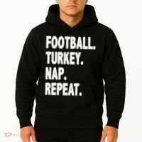 Football Turkey Nap Repeat Hoodie thumb 2