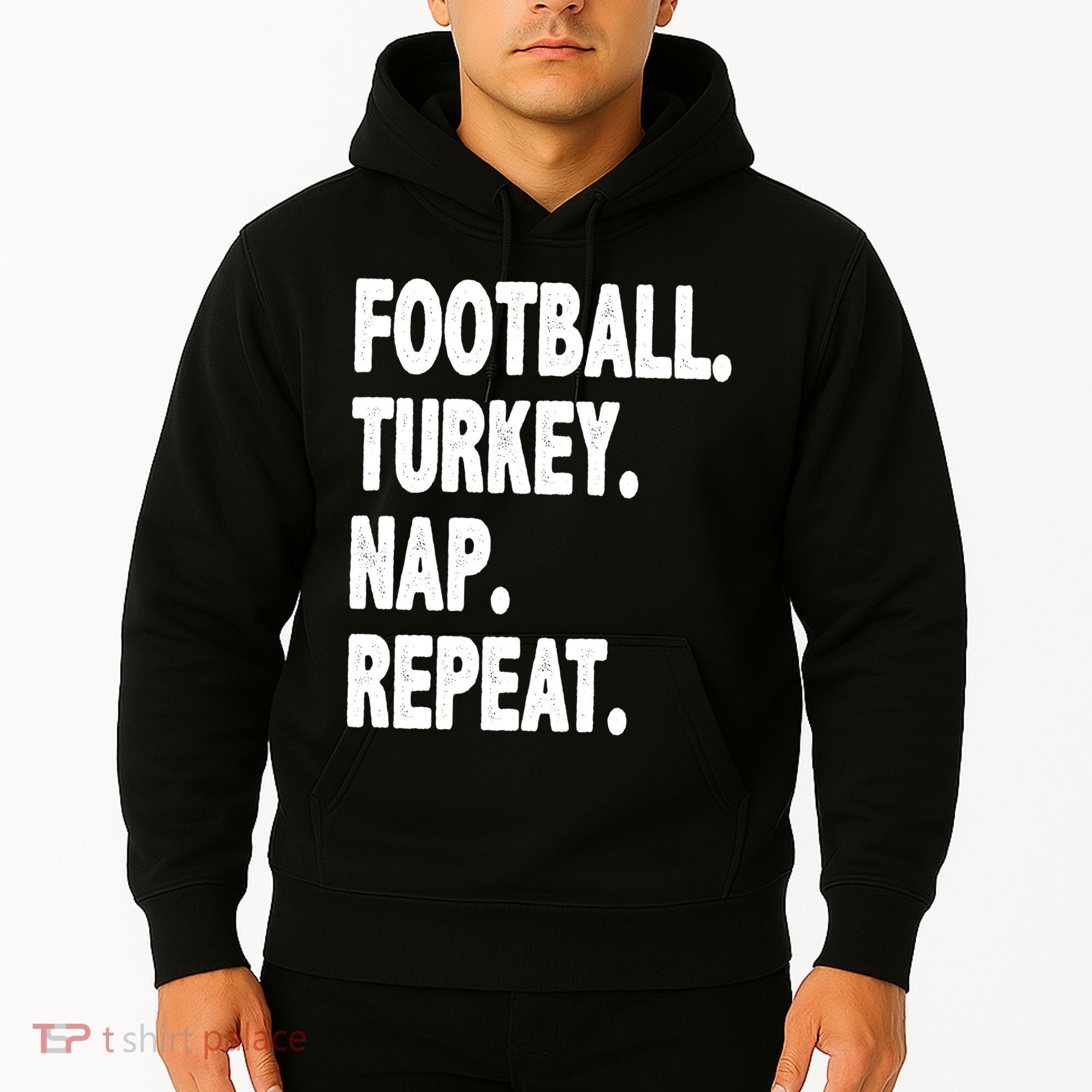 Football Turkey Nap Repeat Hoodie