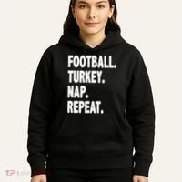 Football Turkey Nap Repeat Hoodie thumb 5